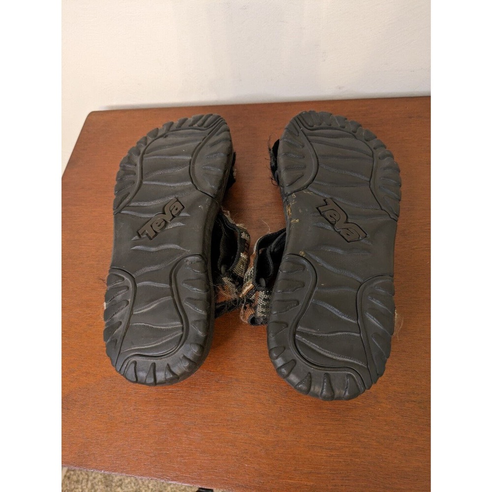 Teva Women's Sandals Brown Gray Adjustable Hook & Loop Straps Size 7.5/8. - Picture 6 of 7